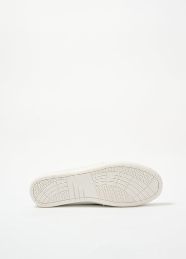 Mocassin bicolore en cuir esprit bateau Blanc