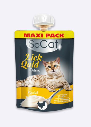 Gourde friandise liquide chat maxi pack Poulet