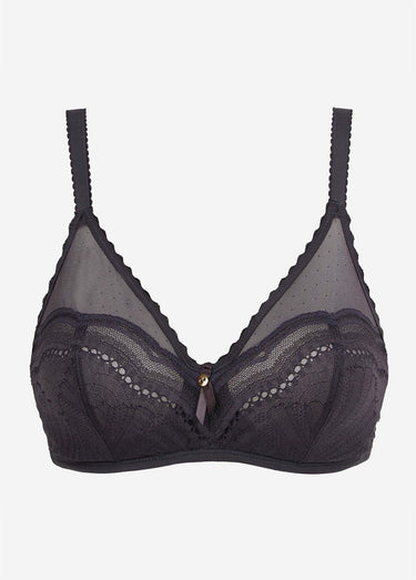 Soutien-gorge dentelle raffinée Noir