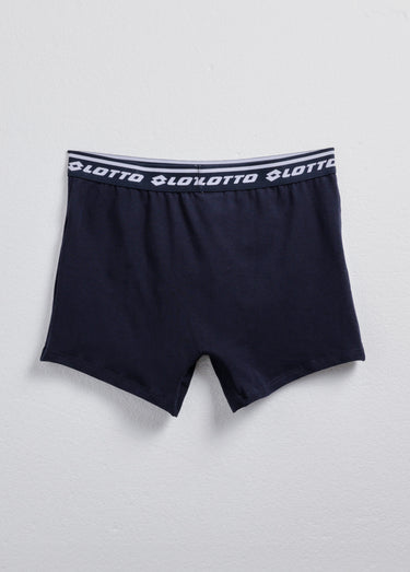 Boxer ceinture élastiquée logo, foncé Marine