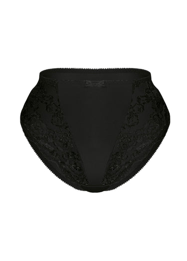 Culotte haute avec dentelle Noir