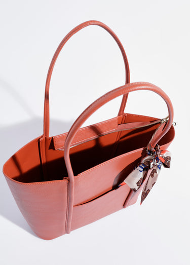 Sac shopping anses courtes + foulard Tomette