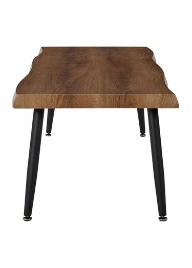 Table basse en bois, pieds compas FOREST Marron