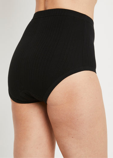 Culottes taille haute côtelée - lot de 2 Noir Lotde 2