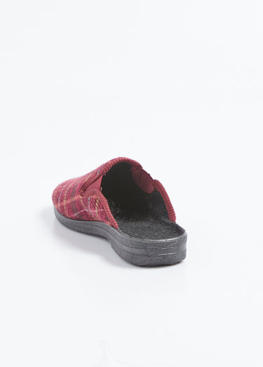 Chaussons mules largeur confort élastiqués Bordeaux