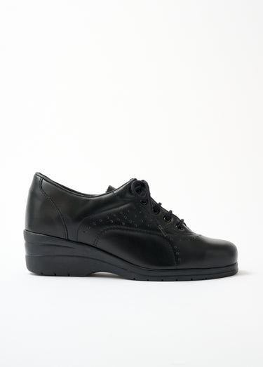 Derbies détente largeur confort cuir Noir