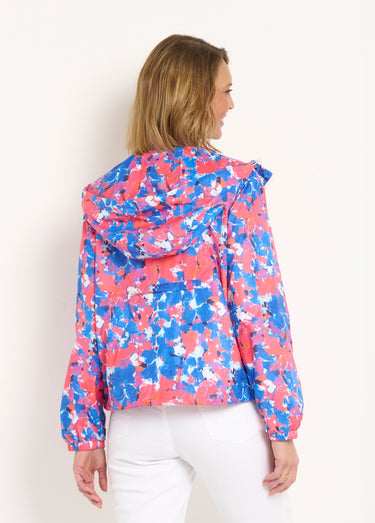 Veste déperlante imprimée à capuche Imprime