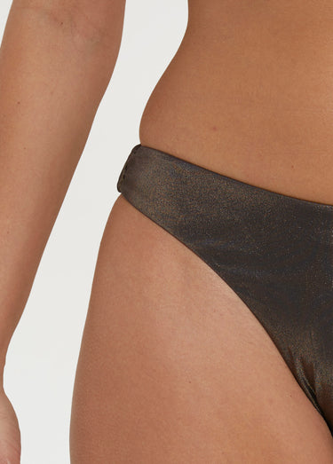 Maillot de bain croisé, 2 pièces Marron
