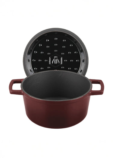 Cocotte fonte ronde 20cm, Masseiron 1M Bordeaux