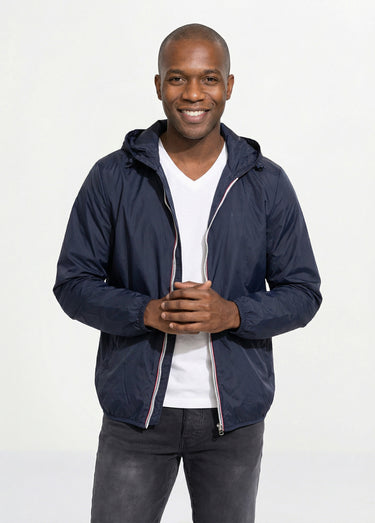 Parka courte déperlante tendance Marine