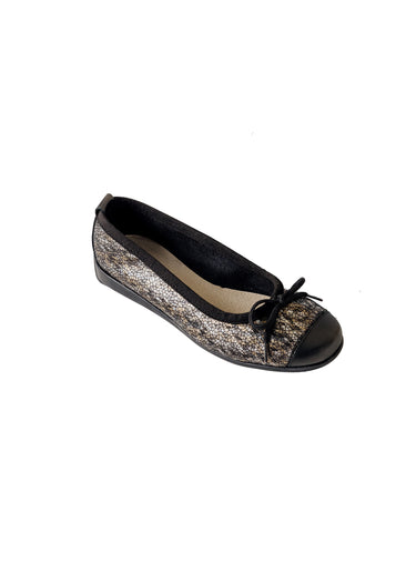 Ballerines en cuir, largeur standard Fantaisie