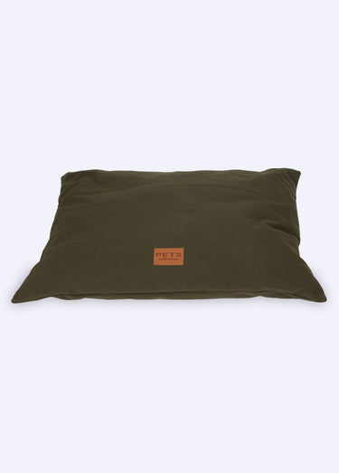 Coussin rectangulaire tissu pour animal Marron