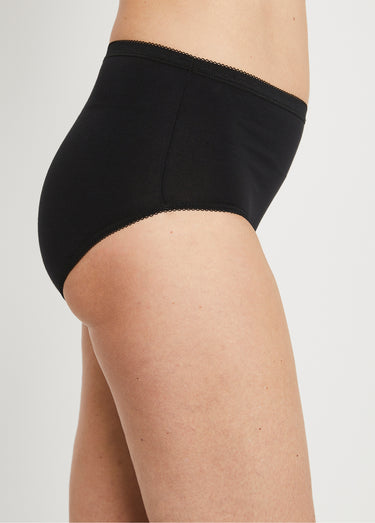 Culotte taille haute bi-extensible - lot de 4 Noir Lot4