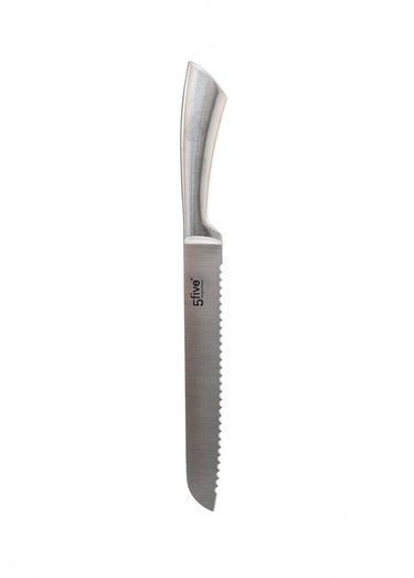 Bloc acier inox 5 couteaux + ciseaux Inox