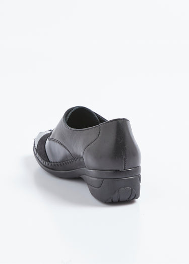 Derbies compensées scratchées Noir