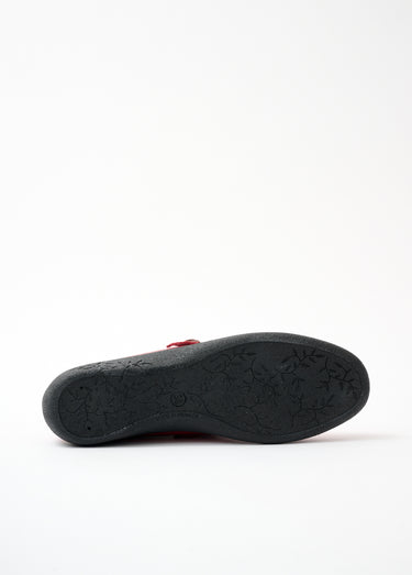 Ballerines vernies largeur confort cuir Vernis Rouge
