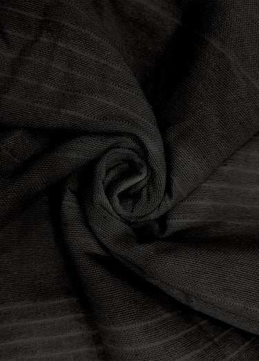 Jeté de canapé bachette coton, motif lignes Anthracite