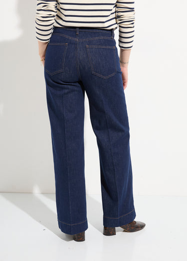 Jean avec pli permanent, spécial PETITE Brut