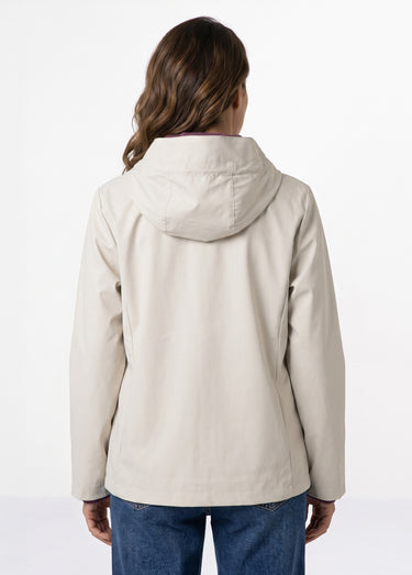 Veste coupe vent imperméable col montant Beige