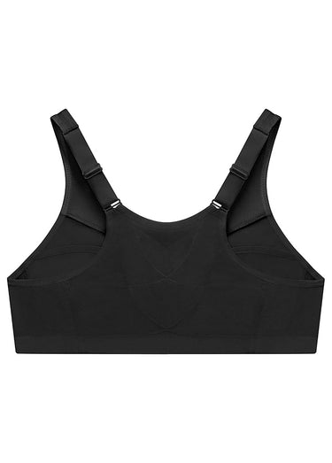 Soutien-gorge MagicLift Grandes Tailles Aide à la Posture, Fermeture Frontale, Sans Armatures n°1265 Noir