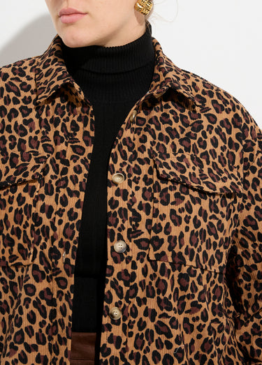 Chemise en velours imprimé léopard Leopard