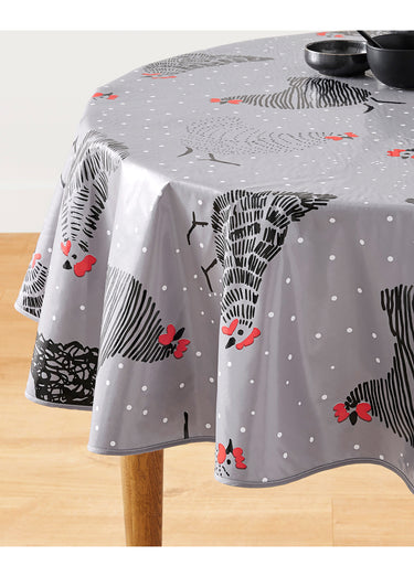 Nappe toile cirée imprimé poules Imprime