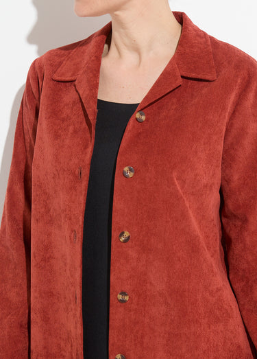 Veste surchemise velours milleraies col tailleur Epice