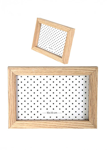 Set de cadres photos assortis en bois Noir/Blanc/Marron