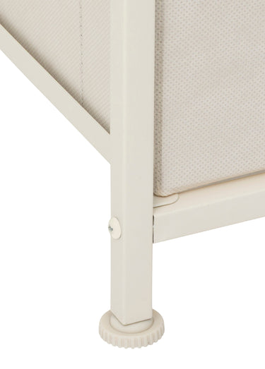 Rangement gain de place acier 4 tiroirs Beige