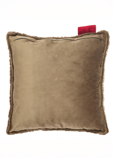 Coussin chauffant USB en fourrure Marron