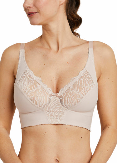 Soutien-gorge bustier sans armatures Poudré