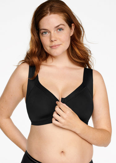 Soutien-gorge ouvert devant sans armatures Noir
