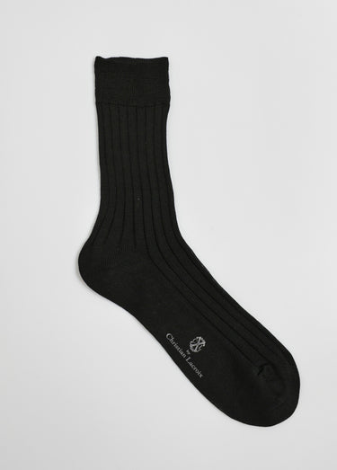 Paire de chaussettes fil d'Écosse Noir