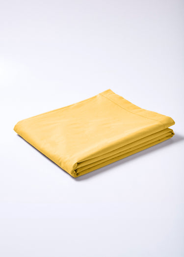Drap plat coton uni Ocre