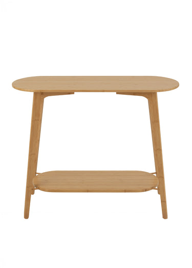Console style ethnique en bambou Naturel