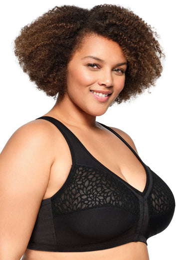 Soutien-gorge MagicLift Grandes Tailles Dos Nageur et Fermeture Frontale n°1206 Noir