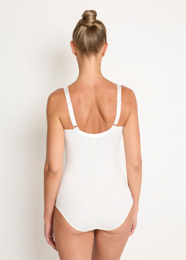 Body gainant sans armatures dentelle Ivoire