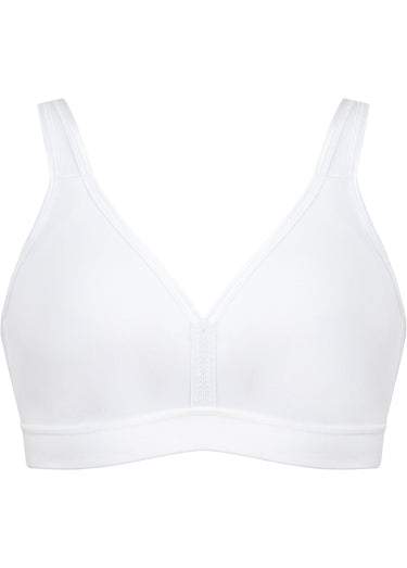 Soutien-gorge brassière coton Athleisure Blanc
