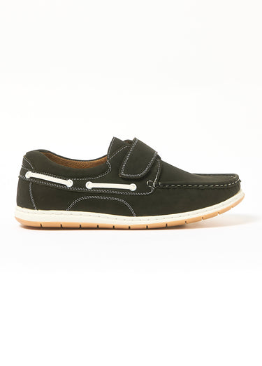 Mocassin bateau homme Noir