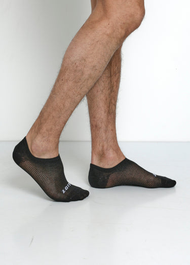 Socquettes de sport avec logo Noir