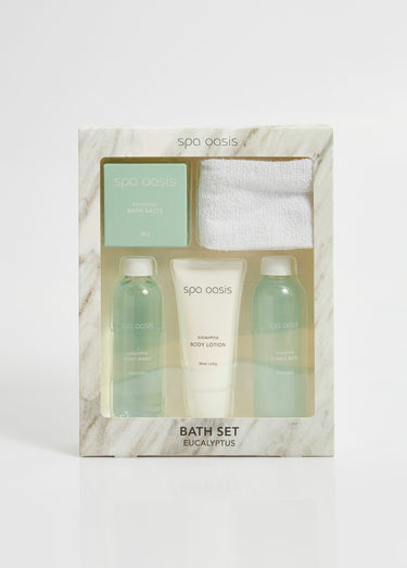 Coffret rituel de bain détente 5 pièces Bleu