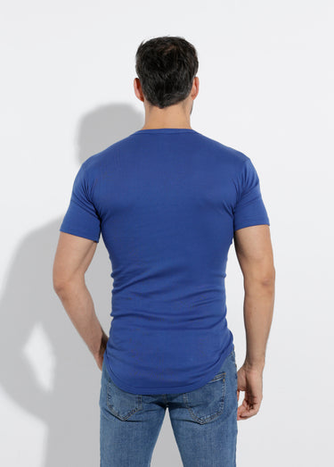 T-shirt col rond dos couvrant - lot de 3 Indigo Lot3