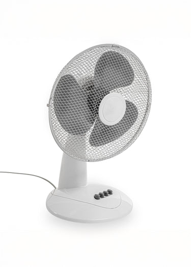 Ventilateur de table secteur, 3 vitesses Blanc