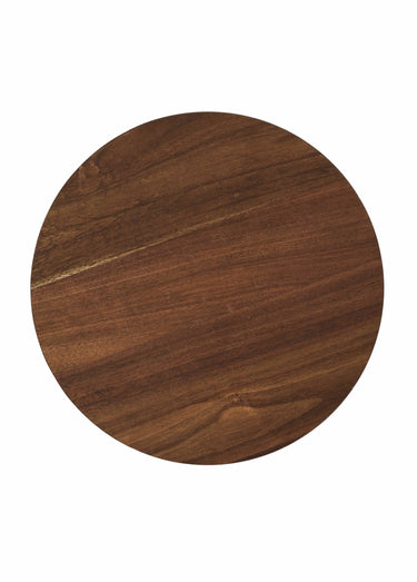 Petite sellette en bois style ethnique Marron