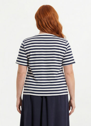 T-shirt jersey rayé façon marinière Raye Marine