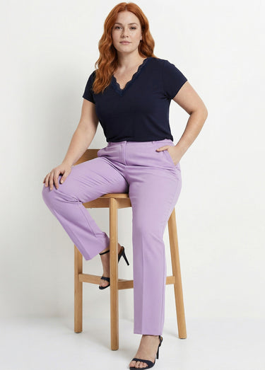 Pantalon droit taille semi-élastiquée Parme