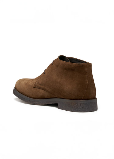 Bottines à lacets style desert boots Cognac