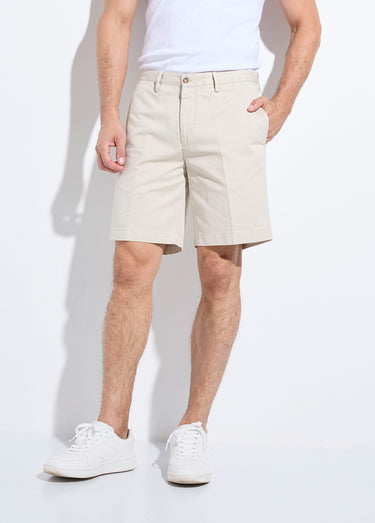 Bermuda chic en twill de coton Ecru
