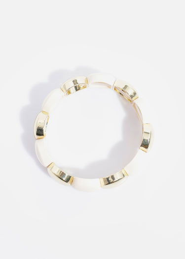 Bracelet élastiqué en acier inoxydable Dore