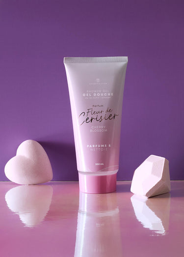 Coffret bain 3 pièces Fleur de cerisier Rose
